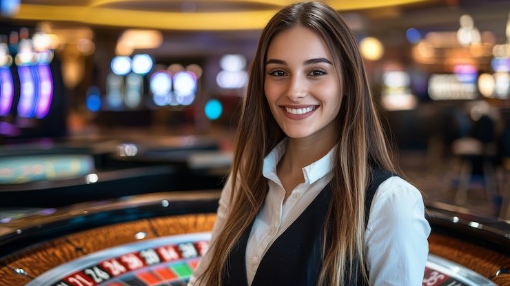 Meja Speed Blackjack dengan dealer langsung di halubet76